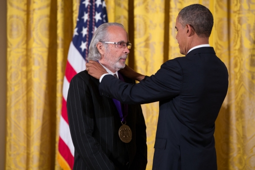 Keeping busy. Alpert has spent most of his post-TJB life quiet, playing some concerts and even getting medals from President Obama. Photo: Official White House photo by Pete Souza vía Wikimedia Commons.