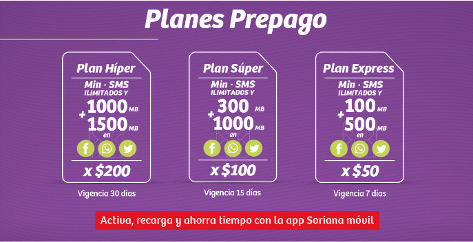 Captura de pantalla: Soriana Móvil