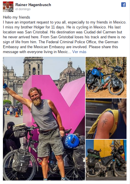 Captura de pantalla facebook oficial