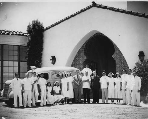 Hospital Civil de Tijuana. Circa, 1950. Colección del Archivo Histórico de Tijuana-IMAC.