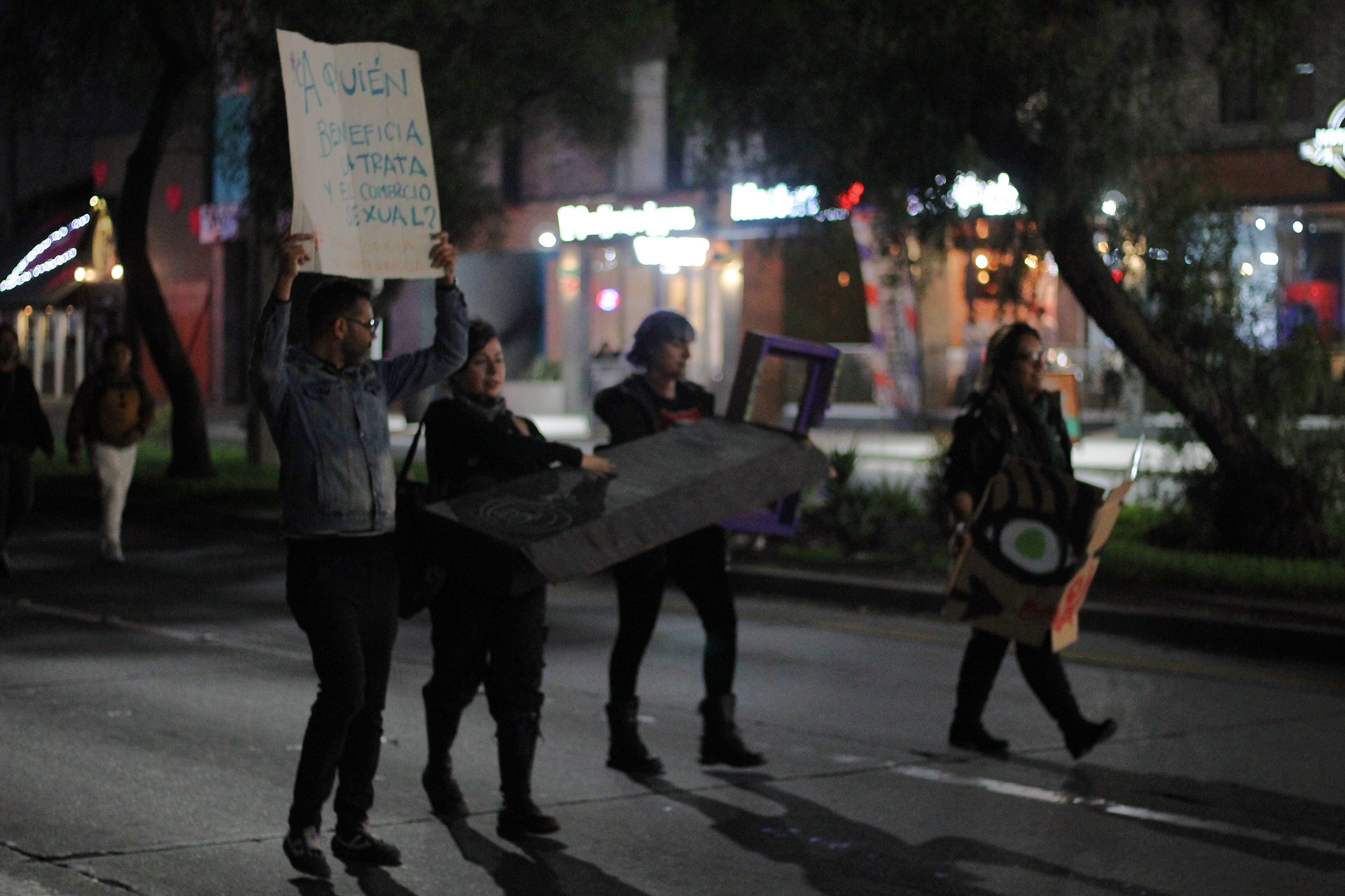Marcha y manifestación realizada el pasado 15 de febrero en Tijuana