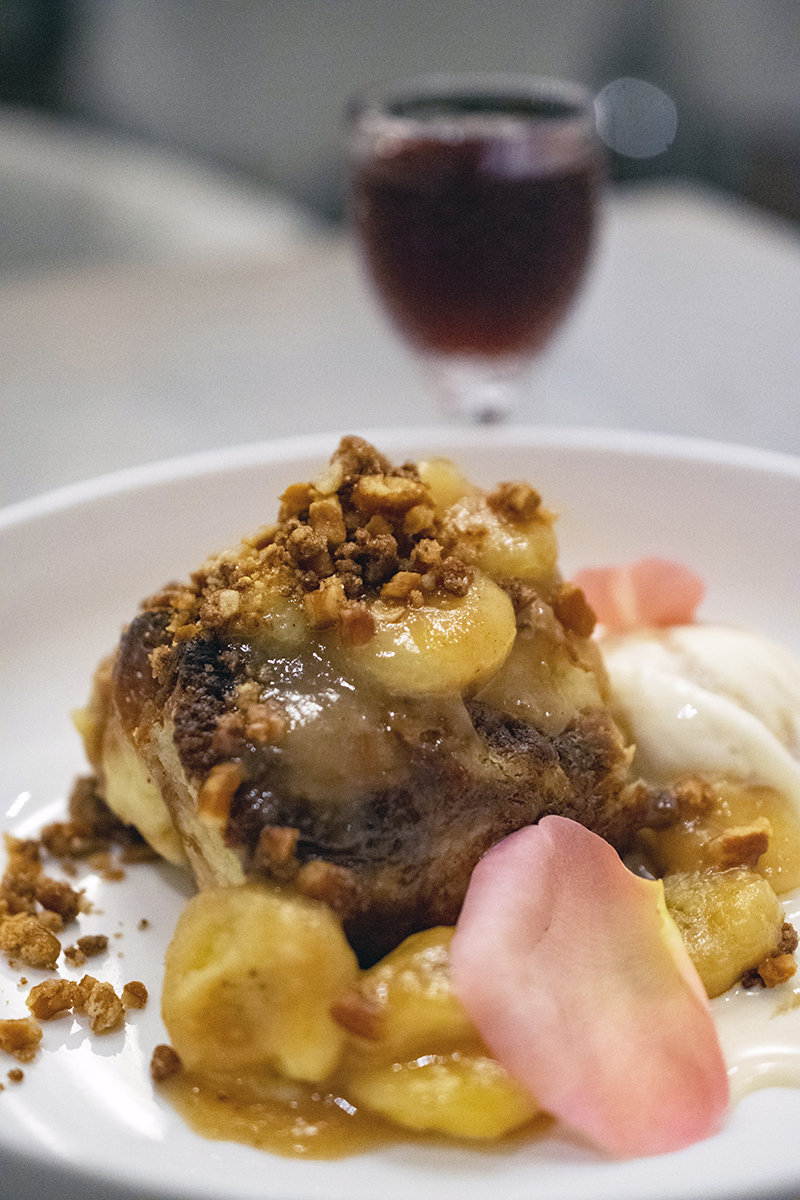 Croissant bread pudding. Photo W. Scott Koenig