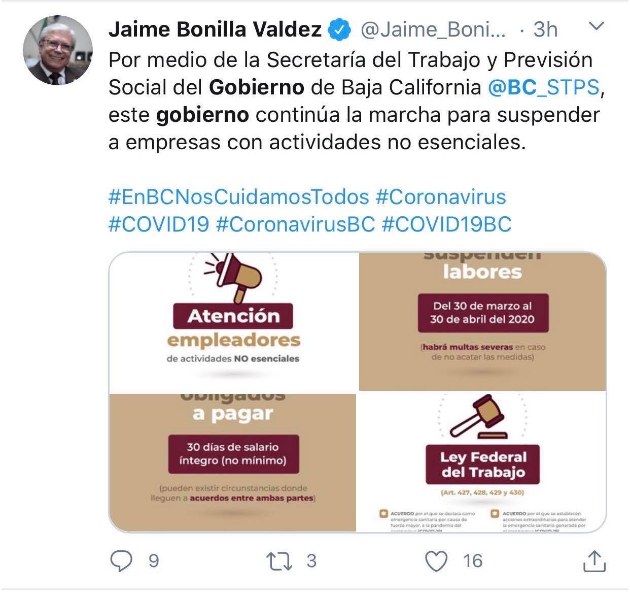 Twitter Jaime Bonilla