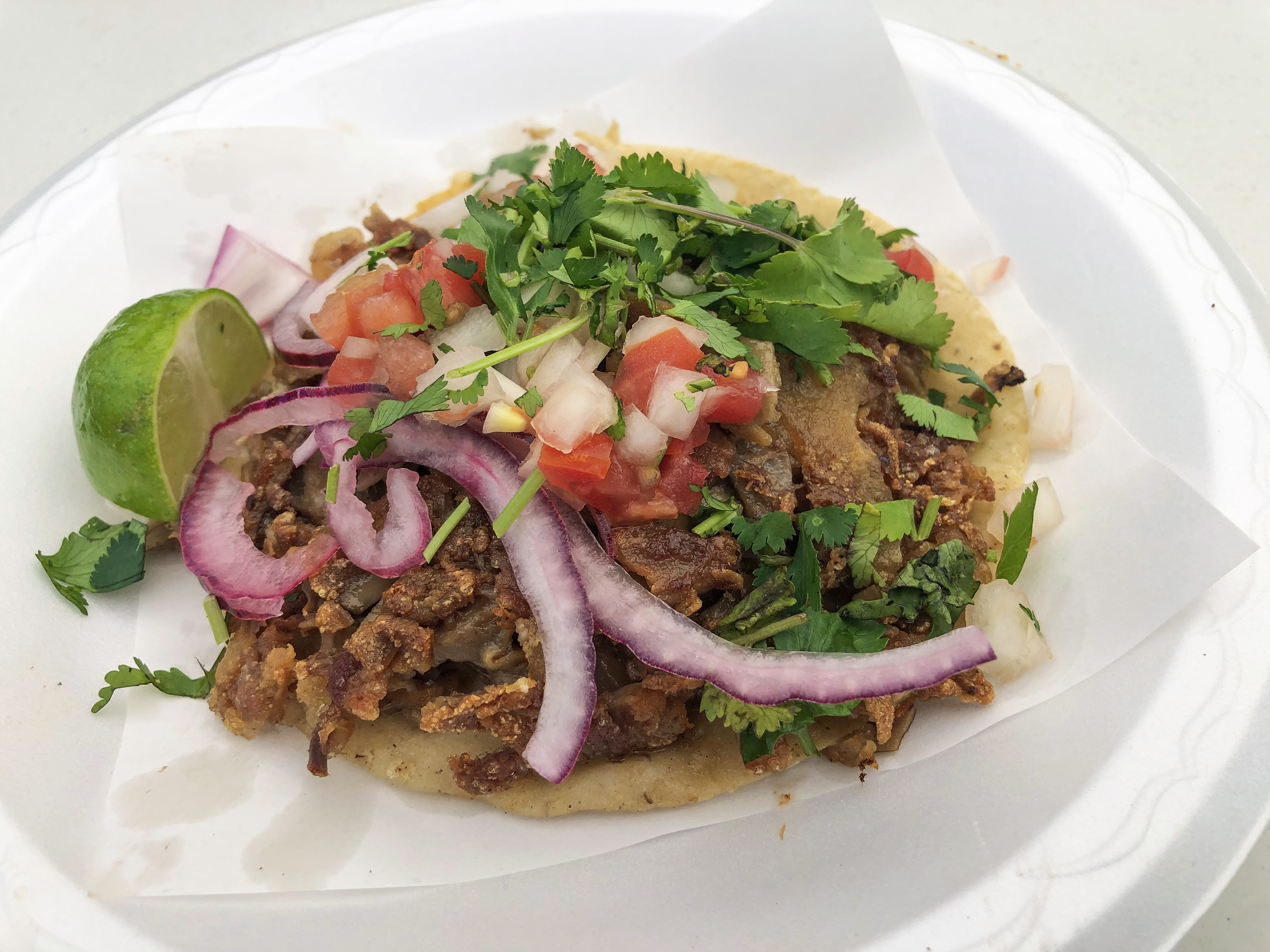 Chavez Especial taco at El Tío Pepe Food Truck
