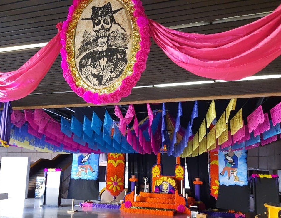 Altar en proceso/Foto de Cecut