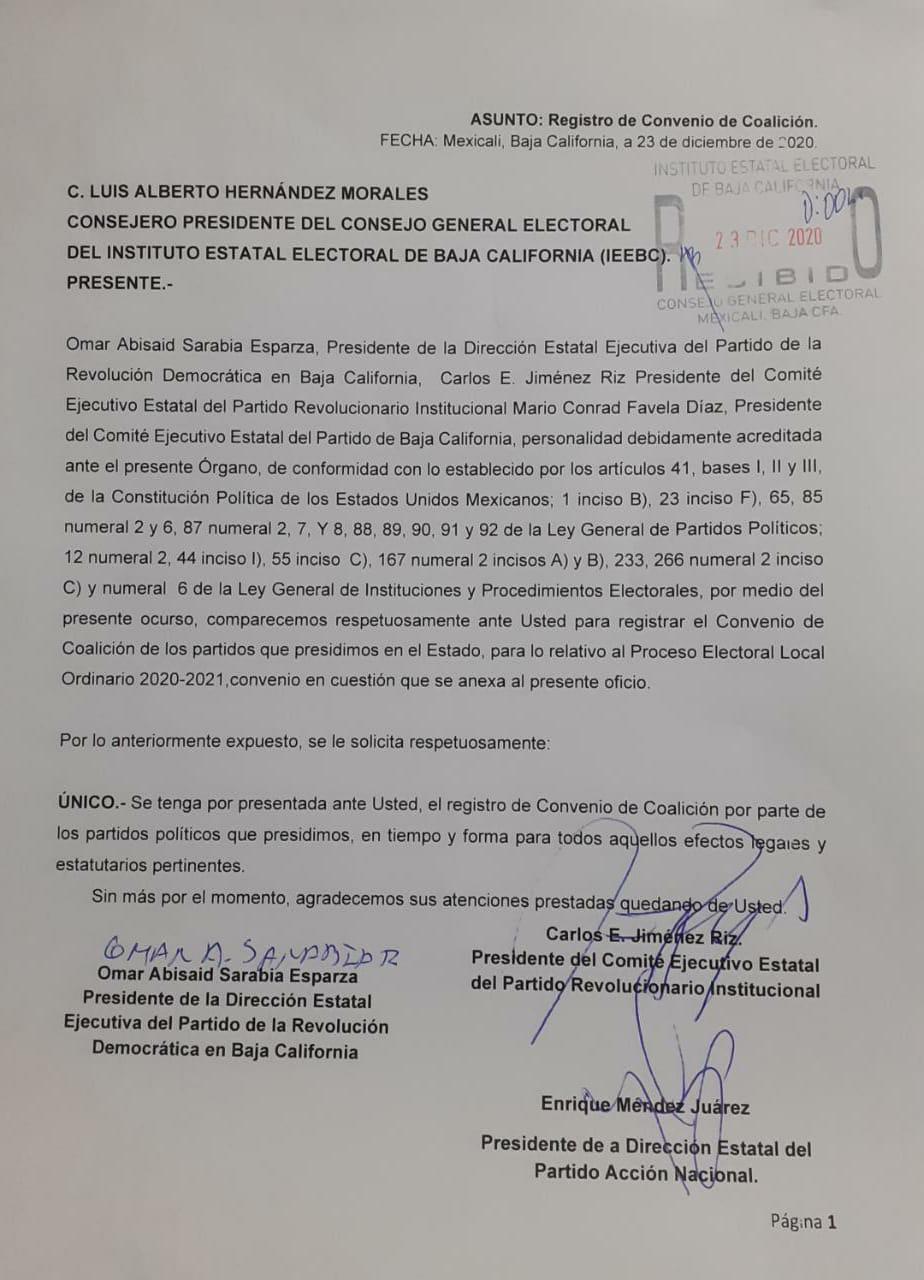 Registro de Coalición