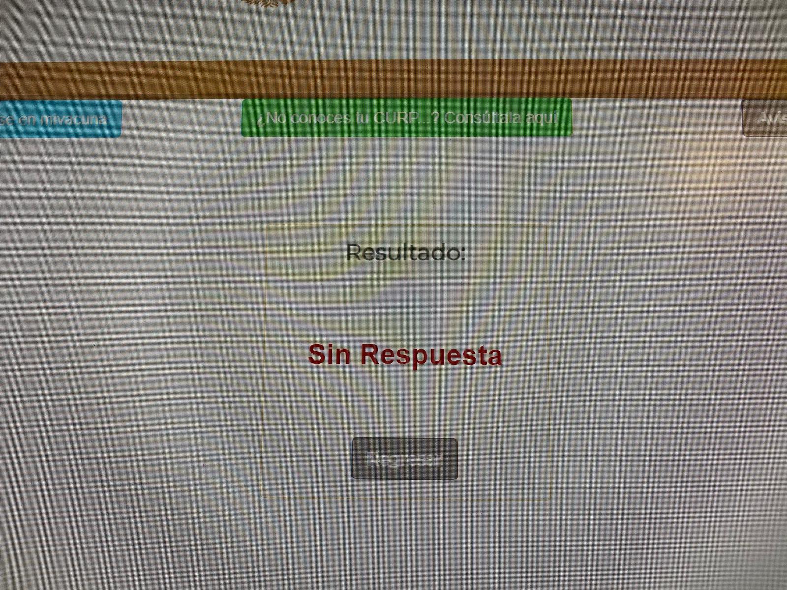 Error en la página de registro en México