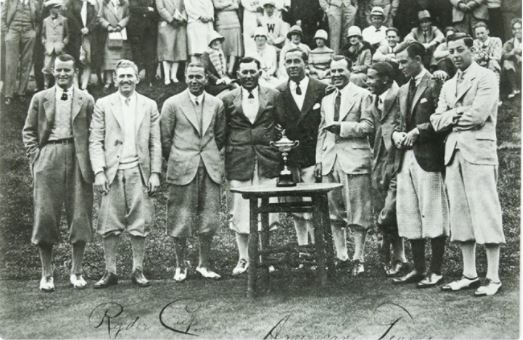 Captain Walter Hagen, Leo Diegel, Al Espinosa, Johnny Farrell, Johnny Golden, Bill Mehlhorn, Gene Sarazen, Joe Turnesa, Al Watrous