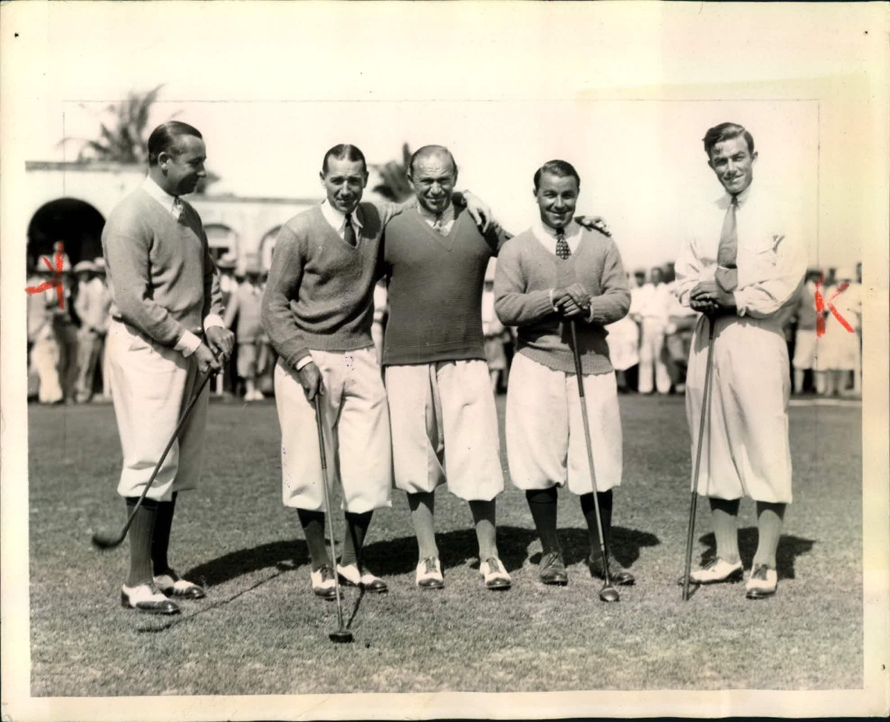 Sir Walter Hagen, Agua Caliente Head Pro Leo Diegel, Directivo PGA, Gene Sarazen y el legendario Johnny Farrel