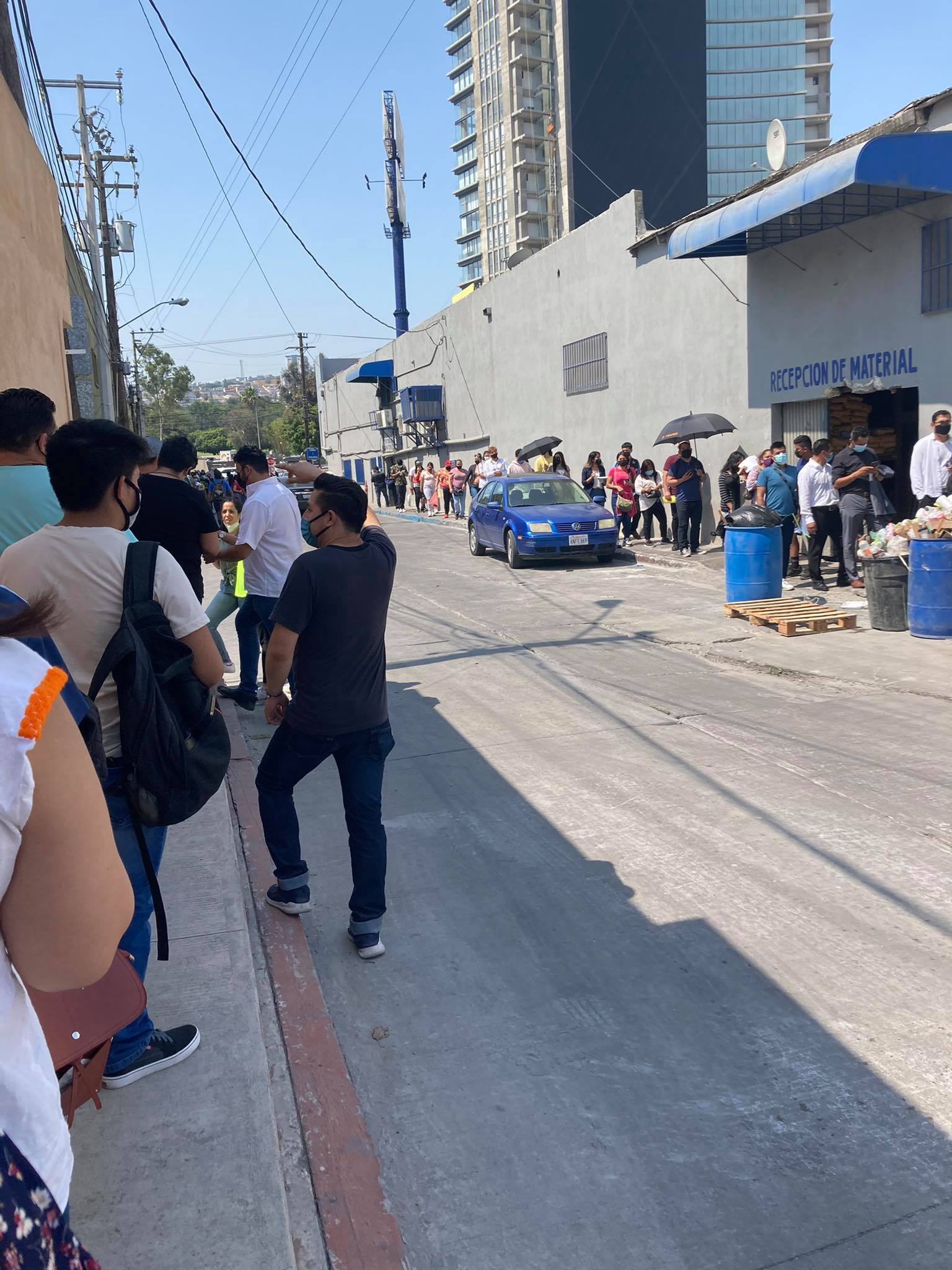 Pedestrian vaccination Lazaro Cardenas