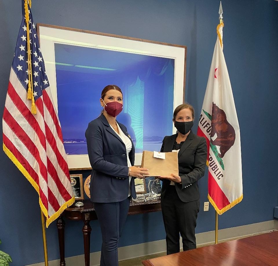 Reunión entre la Gobernadora Electa Marina del Pilar y la Vicegobernadora de California, Eleni Kounalakis