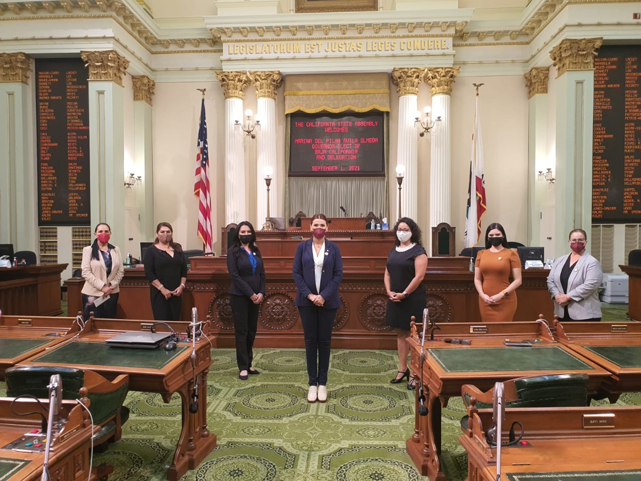 Meet and Greet con la Bancada Legislativa de Mujeres en el Pleno de la Asamblea de California y presentación de la Gobernadora Electa Ávila en el Pleno de la Asamblea de California