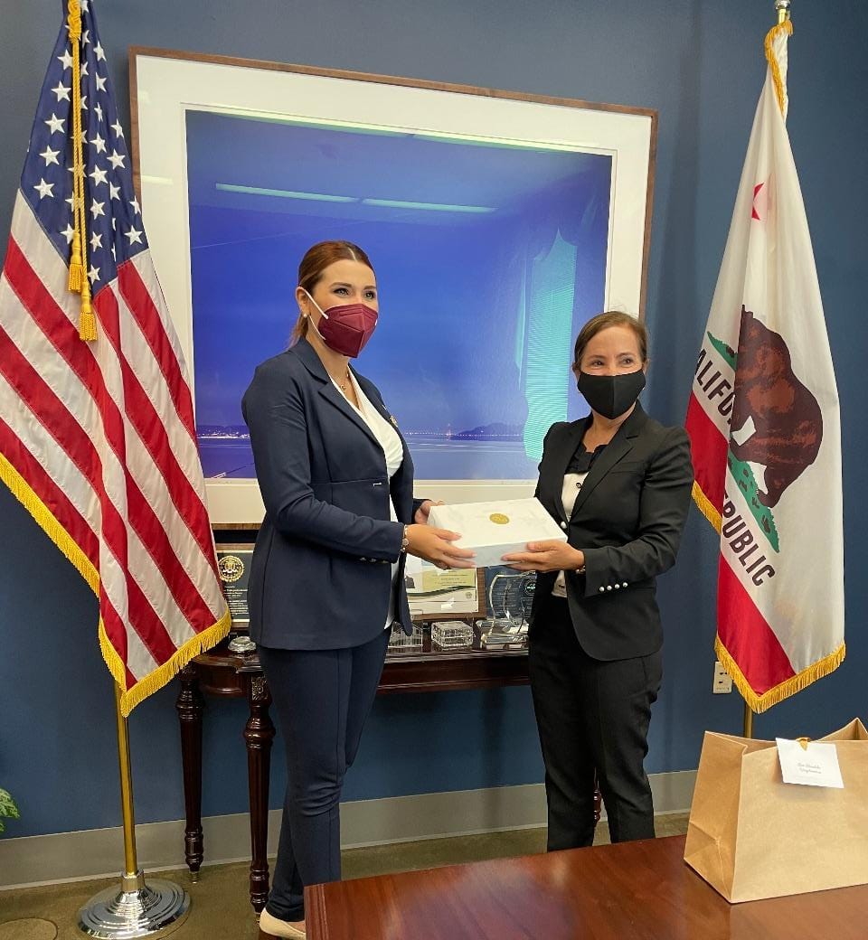 Reunión con la Vicegobernadora de California, Elena Kounalakis