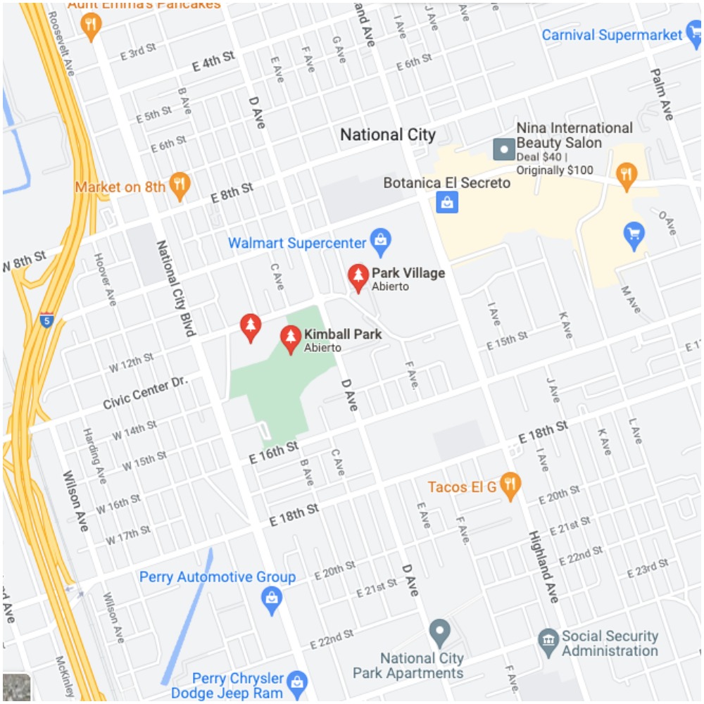 Parque Kimball Google Maps