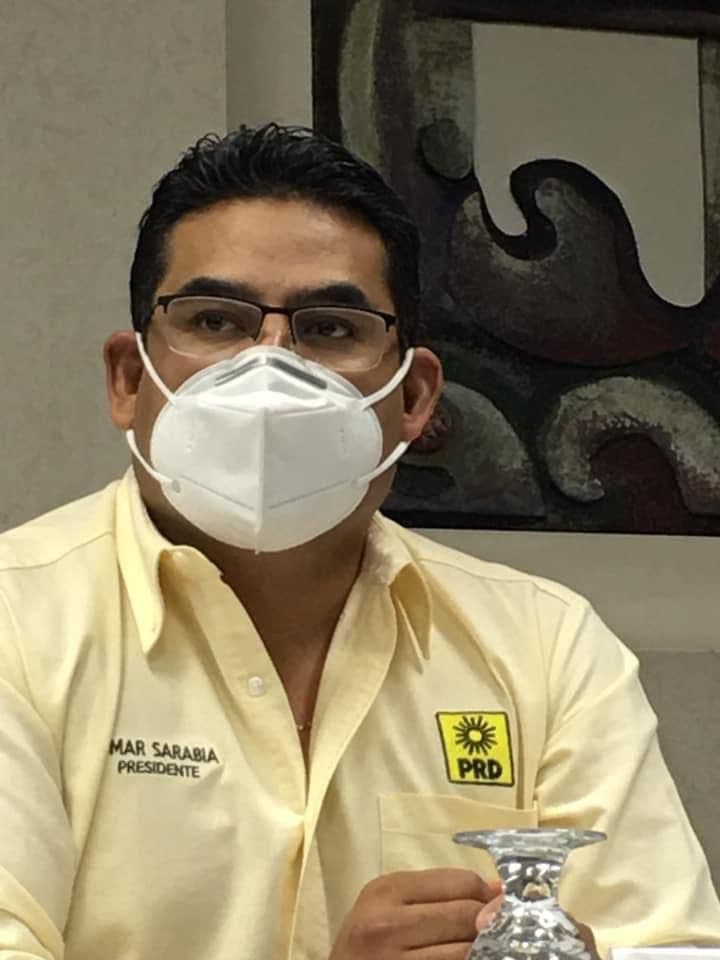 Omar Sarabia Esparza, líder del PRD en Baja California