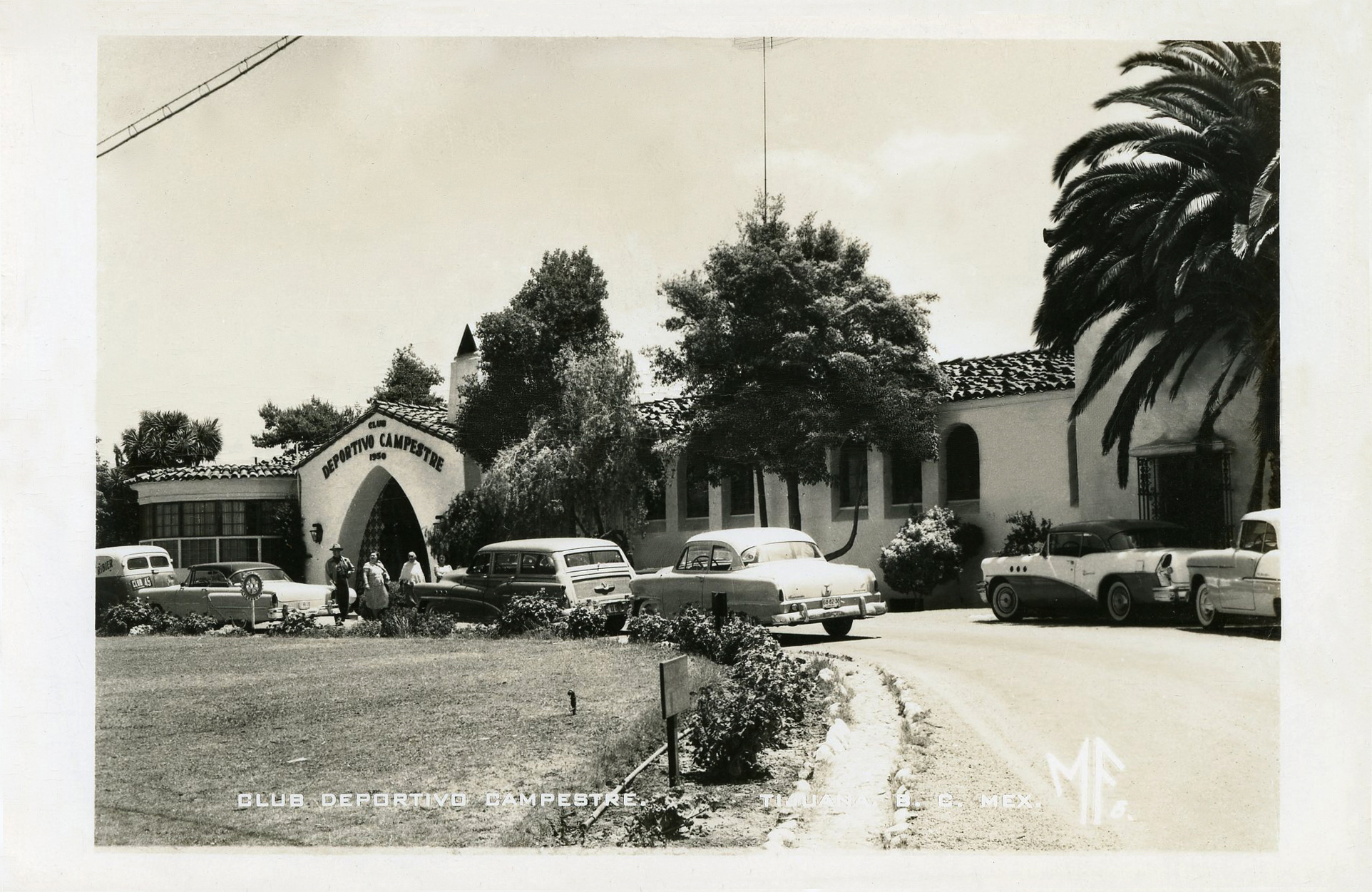 Club Deportivo Campestre, inicialmente construído como Club de Golf de Agua Caliente. MF6. Colección de Arturo Arrizón