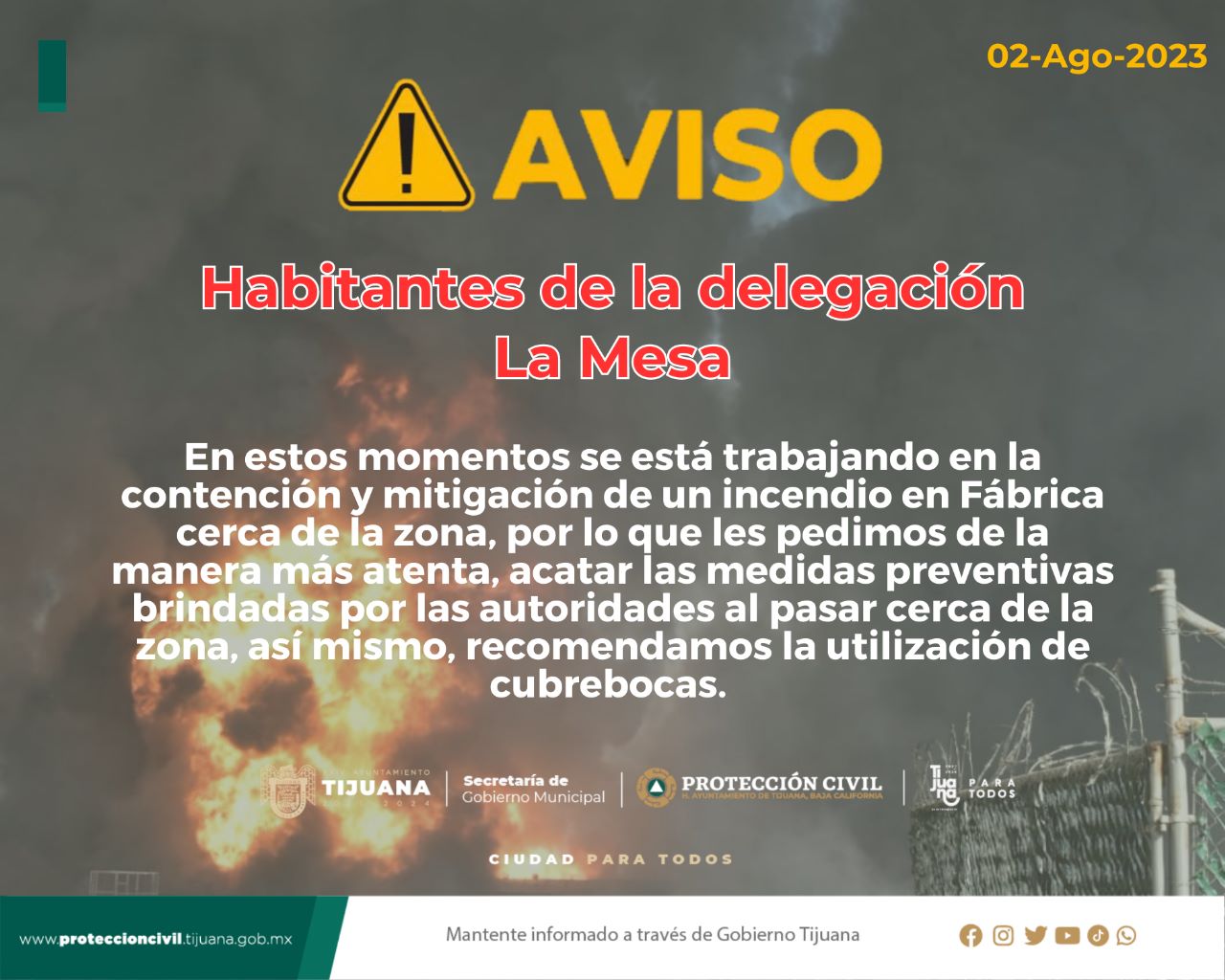 Courtesy: Municipal Administration of Tijuana