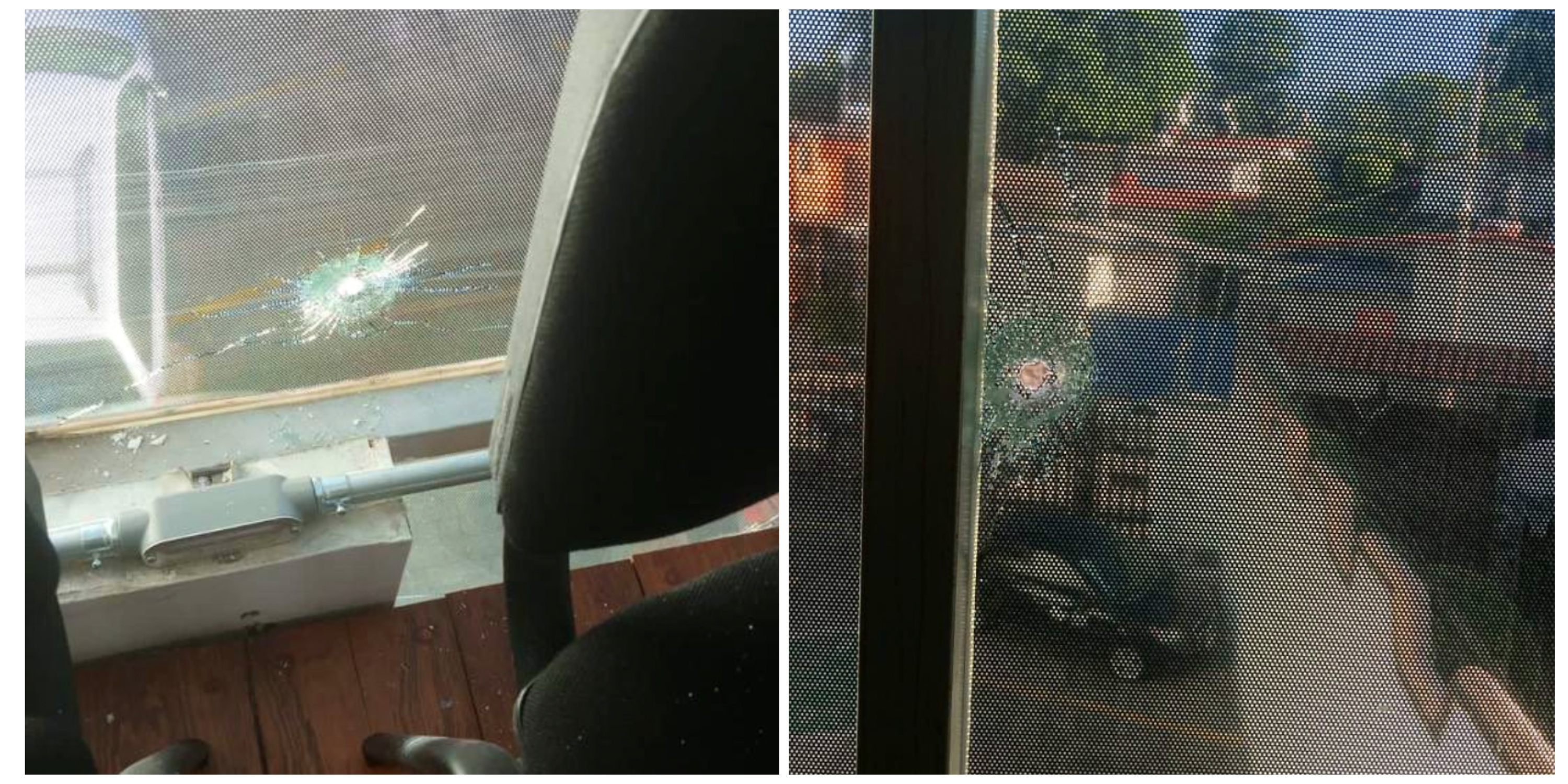 Impactos por arma de fuego a la Comisión de Derechos Humanos (Fotografía CDHM)