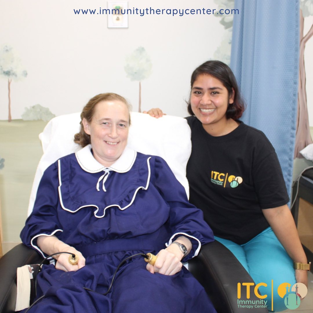 Patient recieving a therapy at ITC
