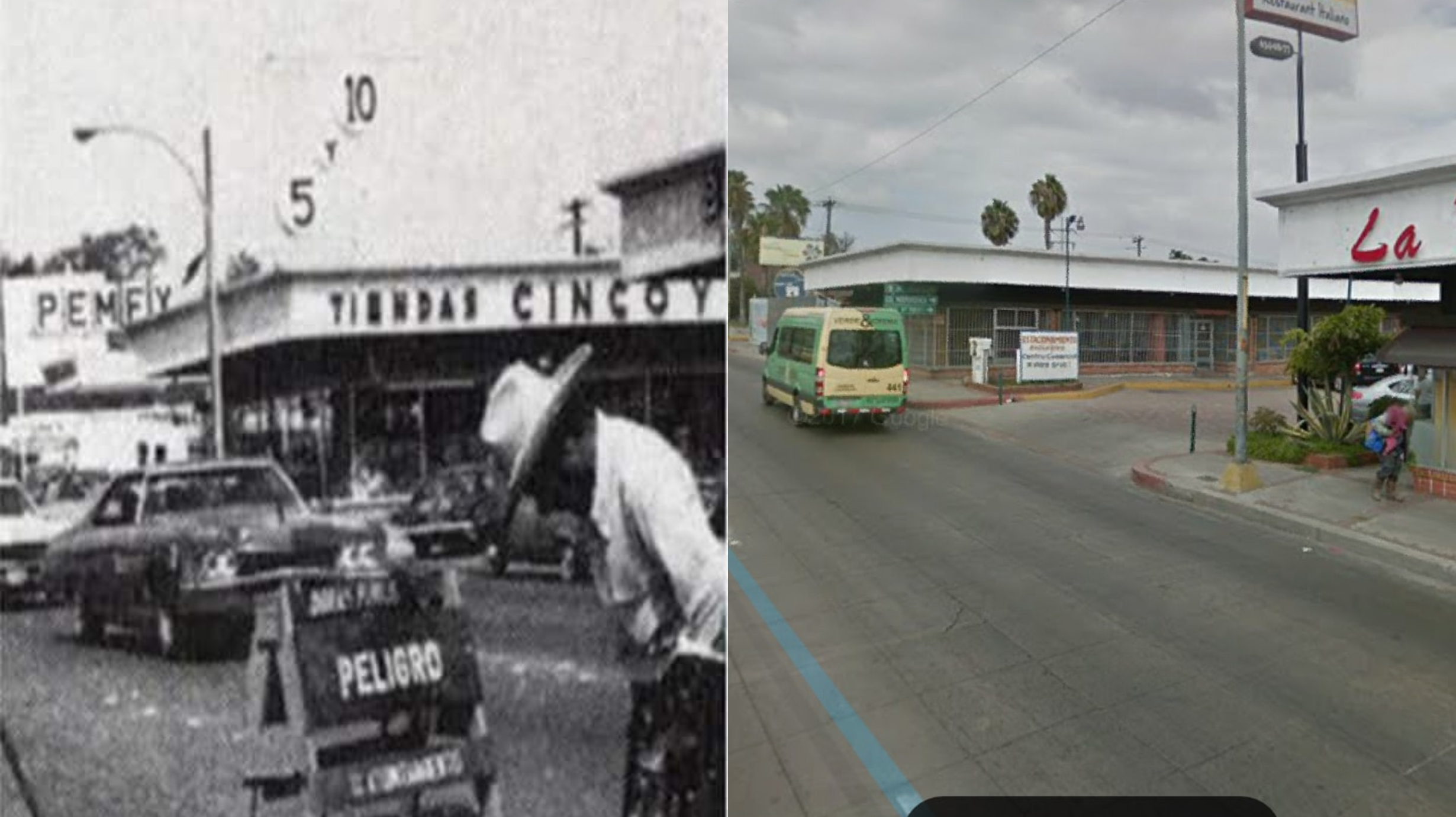 Comparison of 5 y 10 store in Tijuana, Express Branch / Facebook Photos: Tijuana viejos y nuevos recuerdos