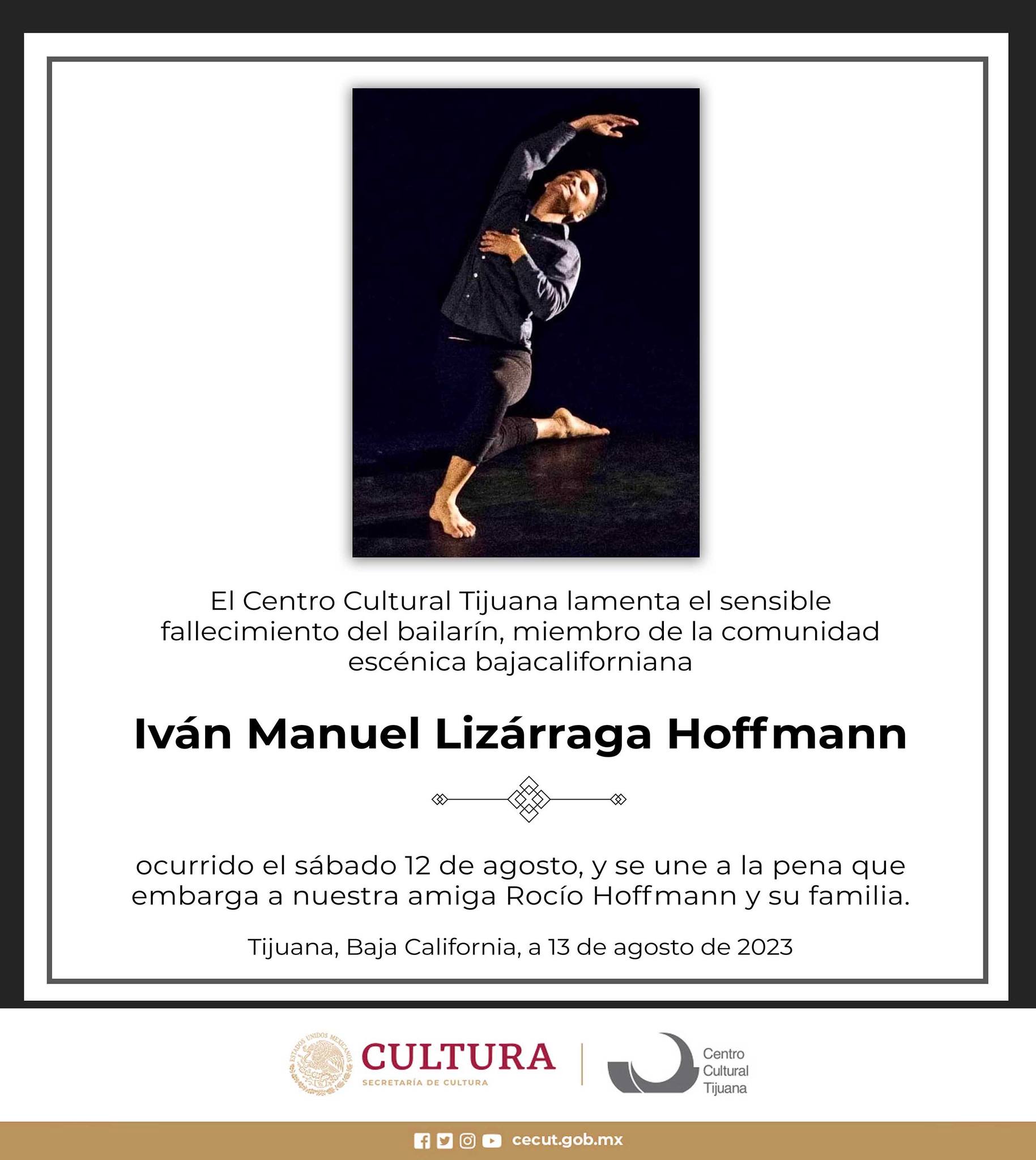 Fallece Iván L. Hoffman a los 26 años