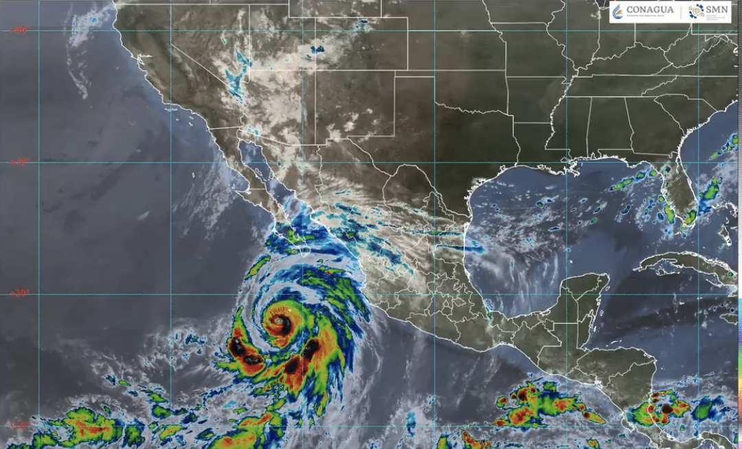 Trayectoria del Huracán Hillary (CONAGUA)