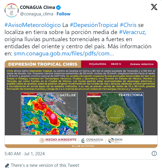Captura de pantalla Conagua