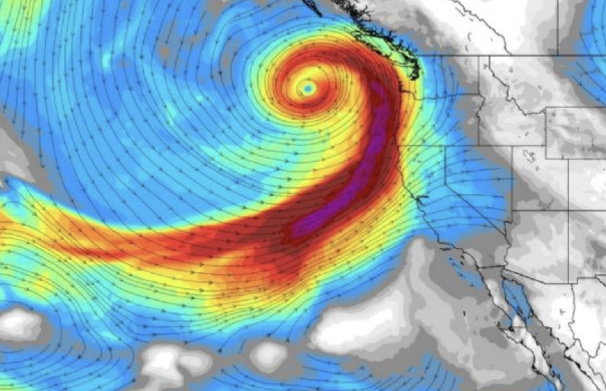 Fotografía: @RyanMaue (X)/ NWS Weather Prediction Center